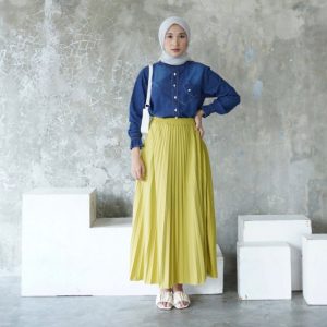 BASIC ROK PLEATS - PASTEL LIME